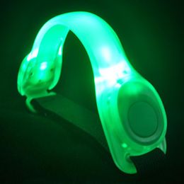 Elbow & Knee Pads Glowing Adjustable Outdoor Cyling Safty Walking Wearable Night Running Sports Elastic LED Armband Luminous Concert Light U
