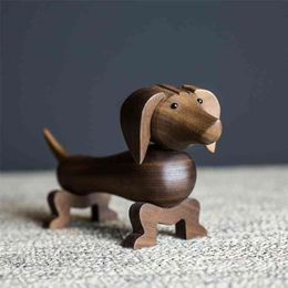 Wholesale Teckel sausage dogs wooden puppies Dackel home car accessories birthday gifts can be issued German Dachshund 210924