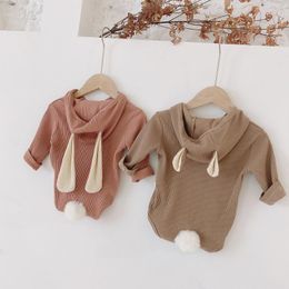 Jumpsuits Style Spring Baby Boy Gril Rompers Cotton Ear Hooded Clothes Girls Romper Toddler Kids Birthday
