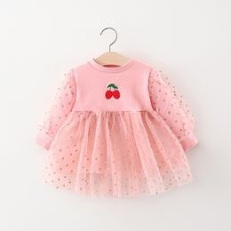 2021 Fall Newborn Baby Girl Dress Toddler Girls Princess 1st Birthday Party Dresses For Infant Baby Clothing 0-2y Kids Vestidos Q0716