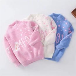 Maglione per bambini Abbigliamento invernale Ragazze Maglioni Addensare Pullover Bambini caldi Capispalla Autunno e 211201