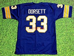 custom TONY DORSETT #33 JERSEY STITCHED add any name number