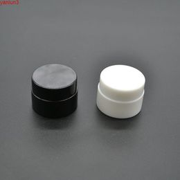5g Plastic Cosmetic Jar Black/White Lotion Continer Refillable Eyecream Box 50pcs/Los Wholesale High Grade Bottlegood qty