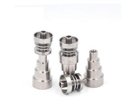 2021 Universal 6 in 1 Domeless Titanium GR2 Nails 10mm 14mm 18mm Joint Male and Female Domeless Nailfor Glass Bongs Water Pipes