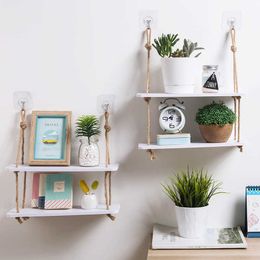 storage shelf rack decorative wall shelves hooks on the wall wood shelf wall kitchen storage Organisation shelf cabinet storage 210705