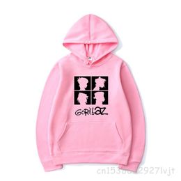 Gorillaz HipHop Printed Hoodies Music Rock Band Sports Casual Hooded Sweatshirt Hip Hop Pullover Hoodie Tops Coat Y0319
