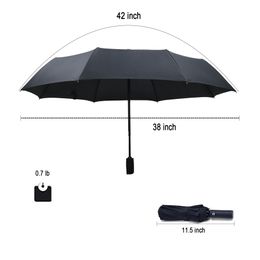Pequeno guarda -chuva de guarda -chuva automático dobrável para chuva - homens e mulheres