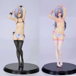 Anime Q-six Sexy Figure Akeiro Kaikitan swimsuit Long Hair & short hair PVC Action Figures Anime figure Collection Model Toys Q0722