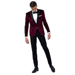 Blazer elegante de oficina para mujer, traje negro vino caliente, chaqueta,  conjunto de 2 piezas, trajes, vestidos de negocios|Trajes de vestir| -  AliExpress