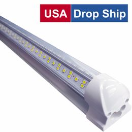 T8 V-Shaped Cooler Door Led Tubes Integrated Leds Tulbs Double Sides Lights 85-265V Brightest Led Light for Shop Daytime Shops light