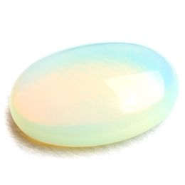 Natural Opal Crystal Palm Stone Crystal Healing Gemstone Worry Therapy Smooth Soap Shape