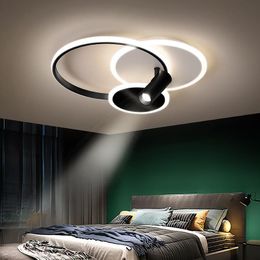 Modern LED Ceiling Lights Bedroom Lamp Study Room Home Living Creative Light With Spotlight Pendant Lamps