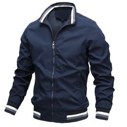 brand men Casual Waterproof Military Jacket Men's top Jackets Men Outerwear Brand Zipper Coat Stand-Collar 210811