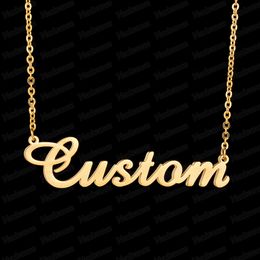 Stainless Steel Custom Name Couple Necklace Personalised Infinity Pendant Jewellery Friend Gift