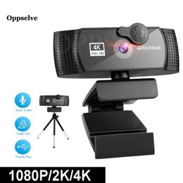 4K 2K 1K Camera with Beauty function Auto Focus HD Web Cam 120 Degree Adjust Angle Desktop Computer Laptop Video Record