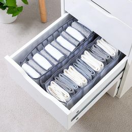 Storage Bags Dormitory Bra Organiser For Socks Home Separated Underwear Box Foldable Drawer Dividers