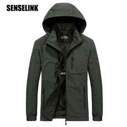 Men Jackets Windbreaker Waterproof Military Zipper Hooded Casual Coat Male Clothing plus size 6XL 210928