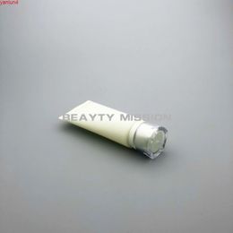 BEAUTY MISSION 30pcs/lot 100g Empty Yellowish Cosmetic Soft Tube 100ML Handcream with screw capgood high qualtity