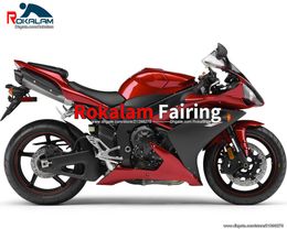 Motorbike Fairings For Yamaha YZF-R1 YZF R1 07 08 Fairings YZF1000R1 YZF1000 R1 2007-2008 Red Black Covers (Injection Molding)