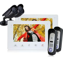 -Homefongweate Digital Doorbell Handfree Intercom 12 Рингтоны Дверной телефон с монитором CCTV Поддержка ночного видеонаблюдения видео телефоны