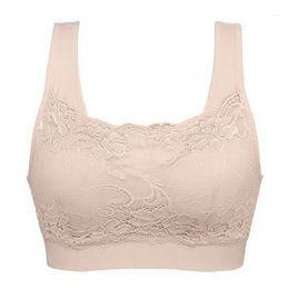 25# 3pc Seamless Sports Bra Vest-style Thin Lace Bras Sexy Brassiere Sport Femme Solid Color Wireless Crop Top Vest Yoga Outfit