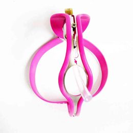 NXY Cockrings Pretty Sexy Male BDSM Bondage Chastity Belt with Anal Plug Catheter Sissy Designed Device Heart-shaped Stainless Steel Lock Men 1124