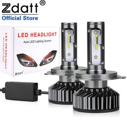 Zdatt 80W Led H11 9005 HB3 9006 HB4 Bulbs H4 H7 LED Lamp Canbus 16000LM 4300K 6000K 8000K 50W Car Headlight Fog Light