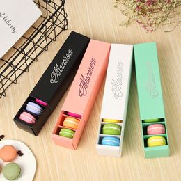 Macaron Packaging Wedding Party Gift Laser Paper Boxes 6 Grids Chocolates Cookie Packing Box