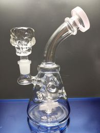 Fab egg glass beaker bong percolator perc bongs recycler dab rig water pipes oil rigs bubbler smooth pipe 14.4mm joint sestshop