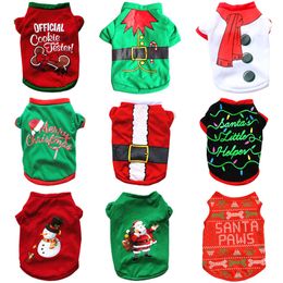 Christmas Dog Apparel New Year Pets Dogs Clothes For Small Medium Dogs Costume Chihuahua Pet Shirt Warm Clothing Yorkshire