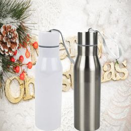 2 Colours 450ml Sublimation Water Bottle Stainless Steel Insulated Kids Bottles Home Travel Portable Tumbler