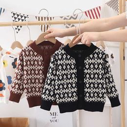 New Kids Spring Clothes Baby Boys Girls Cardigan Autumn Sweater Top Baby Children Clothing Boys Girls Knitted Cardigan Sweater Y1024