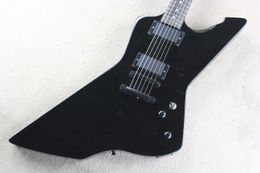 New black 6 strings James Hetfield electric guitar metallic team used custom snakebyte-guitar rosewood fretboard guitarra 9V active pickups