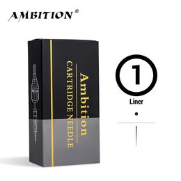 Ambition PMU Tattoo Cartridge Needles 20pcs Round Liner Long Taper 1001rl 0801rl 0803rl 0805rl 0807rl 1rl 3rl 5rl 7rl 9rl 11rl 210608