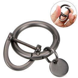 D Shape Horseshoe Key Holder Thick Rod Car Keychain Classic Metal Key Rings Personalised Interior Accessories Car-Styling