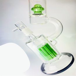 Amazing feature glass hookah collector oil rig with 2 percs bowl 18.8mm male connector (GB-290-N).