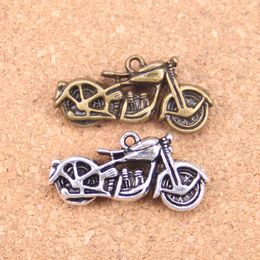 16pcs Antique Silver Bronze Plated motorcycle motorcross Charms Pendant DIY Necklace Bracelet Bangle Findings 34*16mm