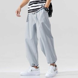 2021Ready StockMen's Harem Pants Joggers Men Autumn New Hip Hop Streetwear Men Sweatpants Trousers Joggers Male Dropshipping X0723