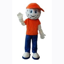 Performance Cartoon Golf Boy Mascot Costumes Christmas Fancy Party Dress Cartoon Character Outfit Suit Adults Size Carnival Easter Advertising Theme Clothing