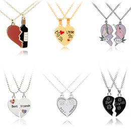 Custom personalized heart friendship gifts bt friends forever pendant necklace