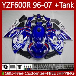 Bodywork +Tank For YAMAHA Thundercat YZF600R YZF 600R 600 R 1996 1997 1998 1999 2000 2001 Body Blue white 86No.169 YZF-600R 96 02 03 04 05 06 07 YZF600-R 96-2007 Fairing