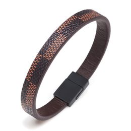 mens leather bracelet Australia - Charm Bracelets Leather Bracelet With Buckles Magnetic For Men And Women