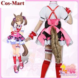 Game Umamusume: Pretty Derby Smart Falcon Cosplay Costume Cute Pink Combat Uniform Activity Party Role Play Clothing Custom-Make Y0913