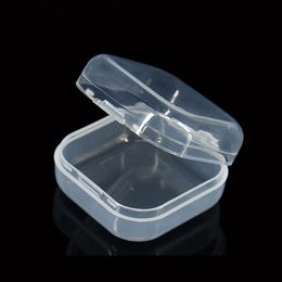 2000pcs Clear Plastic Box Coin Holder Container Chip Jewellery Square Storage Box Transparent Display Cases