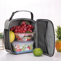 NEW7styles Outdoor Thermal Food Bento Boxes Lunch Picnic Bag Thickened Waterproof Oxford Cloth lnsulation Simple Easy Pouch Carry Tote CCA98