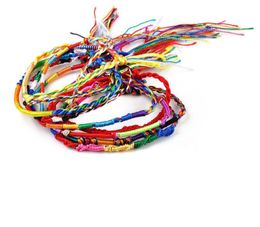 2021 Rainbow rope wholesale multicolored colorful beads bracelet colorful hand rope hand woven colorful rope free delivery