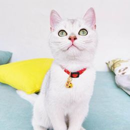 Cat Collars & Leads Pet Necklace Pendants Collar Kitten Dogs Festival Decor With Bell