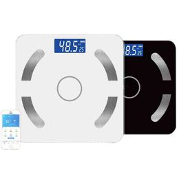 50 Body Weight Scale Smart Fat Digital Eight Black Color Balance Connect e Bluetooth SE45001 H1229