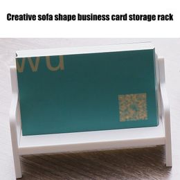 Hooks & Rails Bench Figure Business Card Case Simple Style Sofa Calling Holder Modern Name Ornament Gift For Office Table RE
