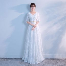 Vestidos De Noche Elegantes Largos Blancos Oferta Online | DHgate.com